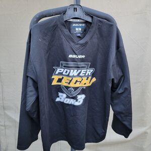 Men's Bauer Hockey jersey black size med.